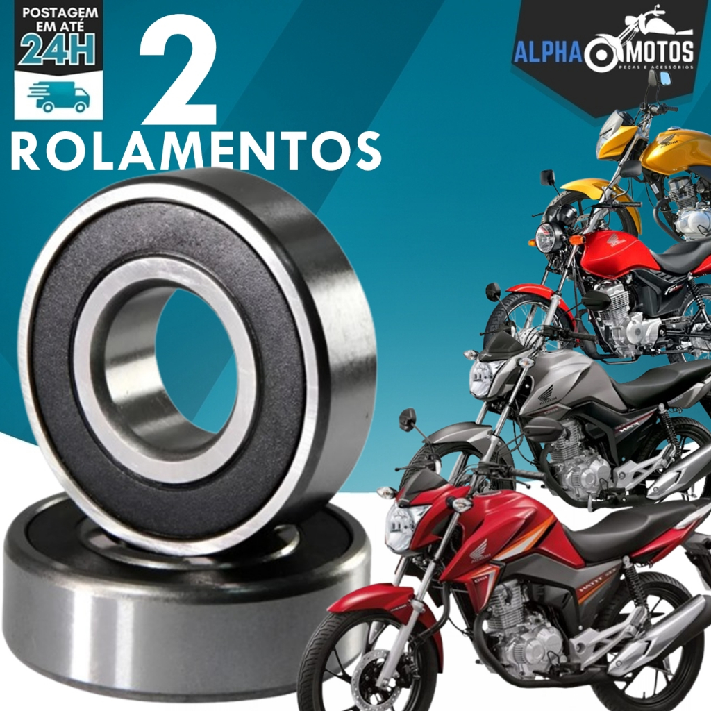 Rolamento Dianteiro Cg Titan 125 150 160 Fan 125 150 160 Start 2000 até 2024 - 2 Unidades