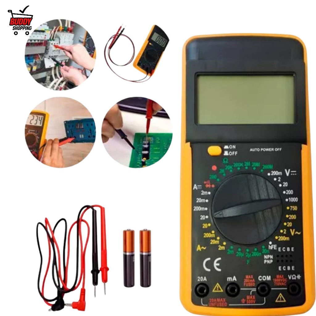 Multímetro Com Capacímetro Bip Original Digital Profissional em Oferta na Shopee