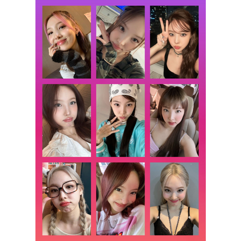 Selca Photocards Nayeon TWICE Fanmade HD | LOMO Card Kpop Colecionável | Bias Merch Brasil