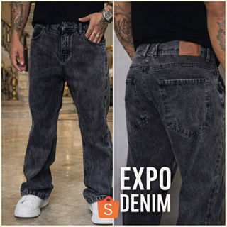 Calça Jeans Balão, Baggy,balao,Reta,grafite,fumanca cinza. (Cinza estonada)urban,street,vintage em Oferta na Shopee