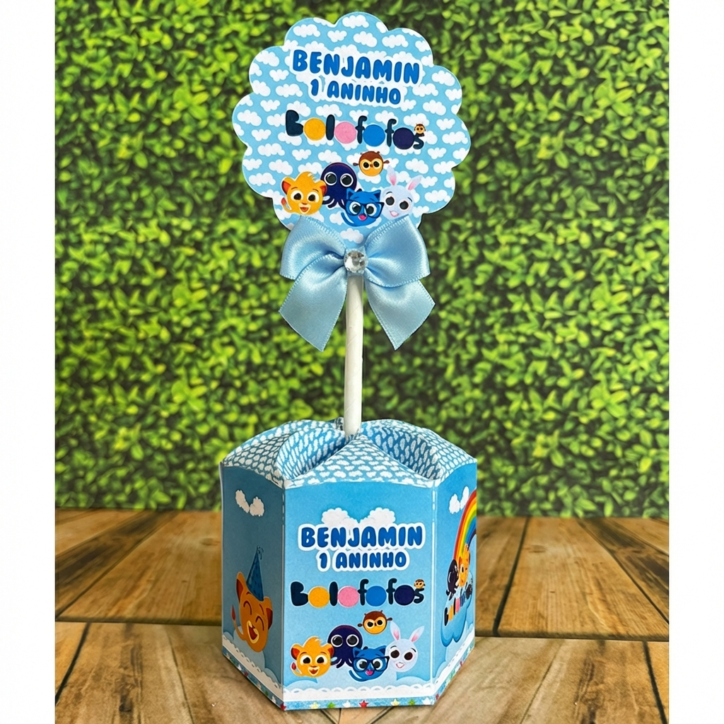 10 Unidades Centro de Mesa Bolofofo Azul Com Nome e Idade Bolofofos Personalizado Para Festa Lembrancinha em Oferta na Shopee