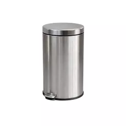 Lixeira Com Pedal E Balde Brinox Decorline 20 Litros Aço Inox