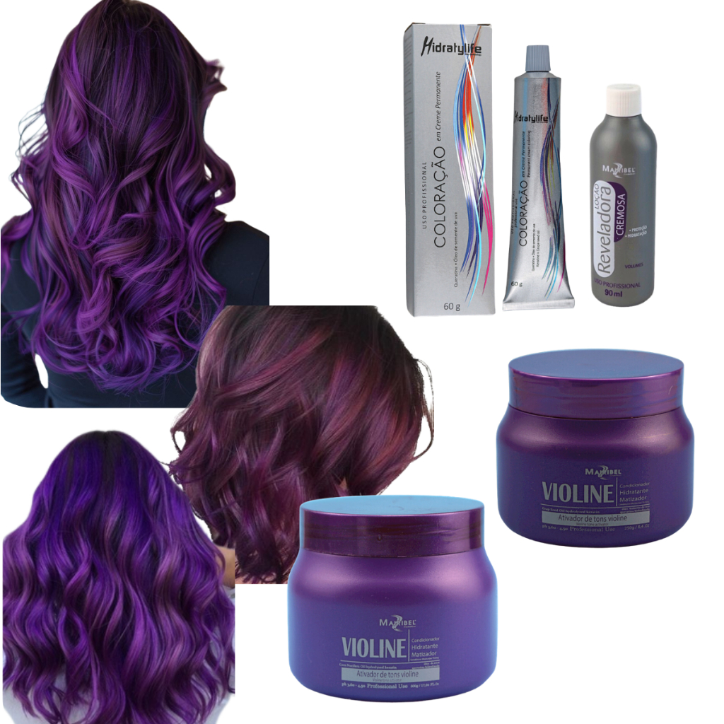 Kit Completo Mairibel 66.226 Violine Intenso + Ox 10/20/30/40 + Matizador Violine | Tom Intenso