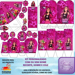 TEMA EMILLY VICK /DOS ROSAS LEMBRANCINHA COM  80/160 ITENS - PERSONALIZADO COM OU SEM NOME em Oferta na Shopee