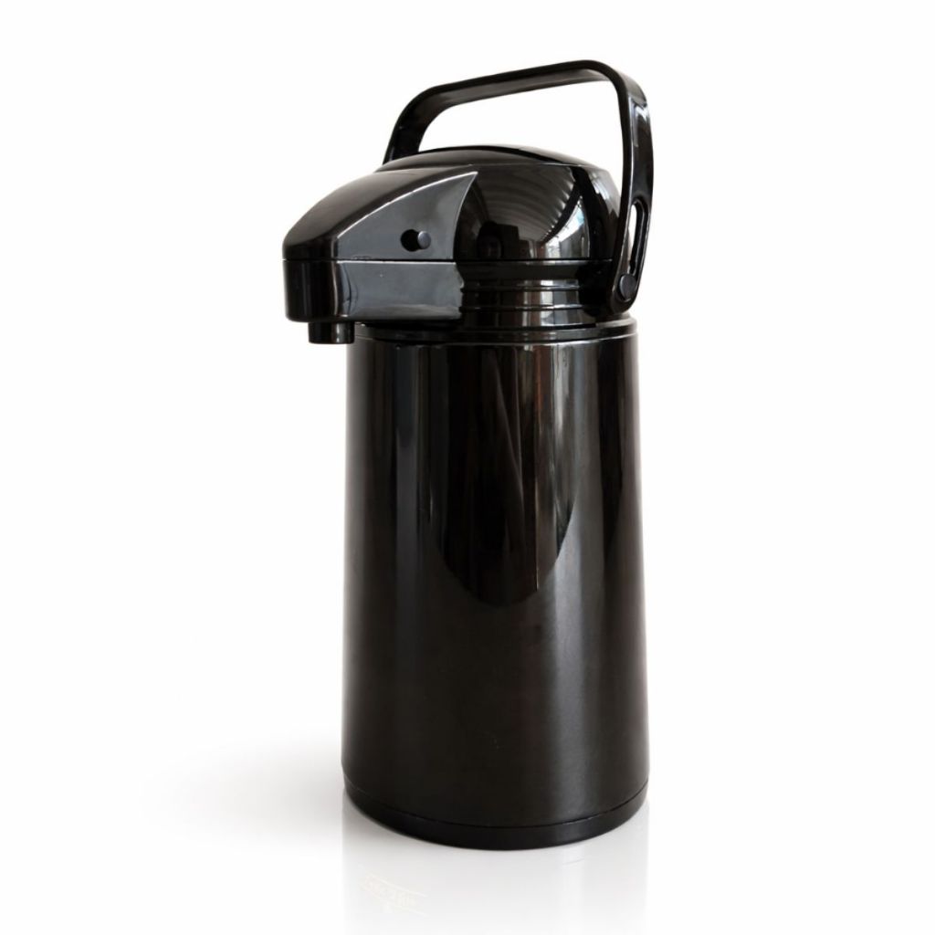 Garrafa Térmica Pressão Conserva Bebidas Quente e Fria Preto