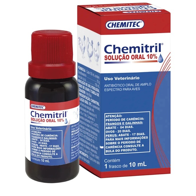 Chemitril Oral Aves 10% - 10ml Chemitec