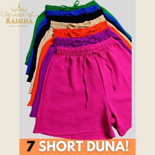 Kit 7 Shorts Femininos Tecido Duna ! – Conforto e Estilo para o Seu Dia a Dia em Oferta na Shopee