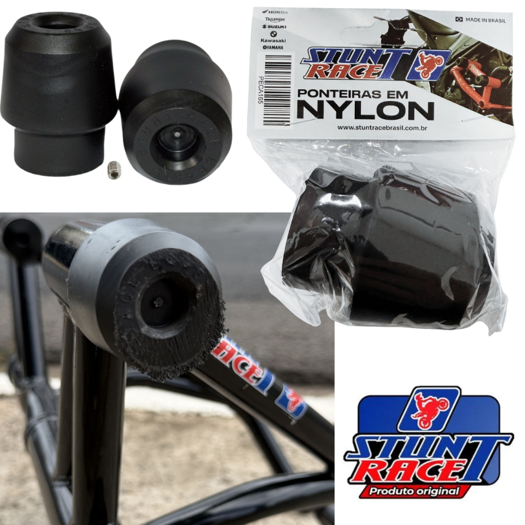 Batente Nylon Reposição Stunt Race Borracha Para Protetor Ponteira batente unidade stunt cage street cage