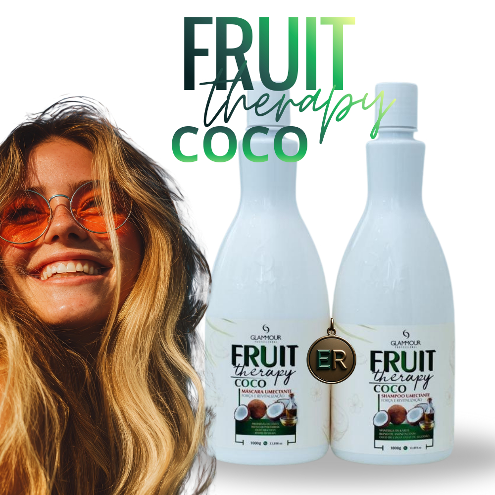Kit Capilar Shampoo + Mascara Fruit Therapy Coco Forca e Revitalizacao