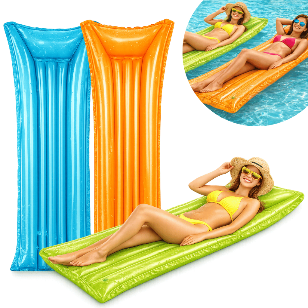 Boia Colchão Inflável de Piscina Colchão Bronzeador Liso Para Menino e Menina
