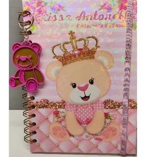 Caderneta de Saúde Infantil Personalizada Ursinha Princesa com Nome | Capa Dura Luxo