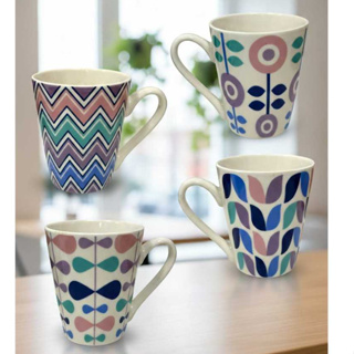 Caneca xicara  de Porcelana Estilo Azulejo Português – 300ml Chá - suco -  café- copo alça em Oferta na Shopee