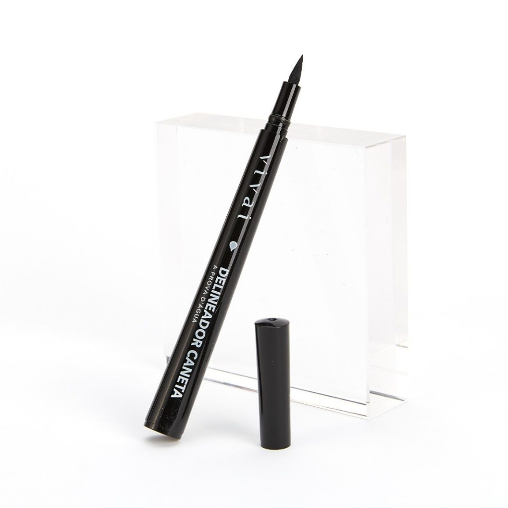 Delineador Caneta Preto A Prova D'água 2189.1.1 - Vivai em Oferta na Shopee