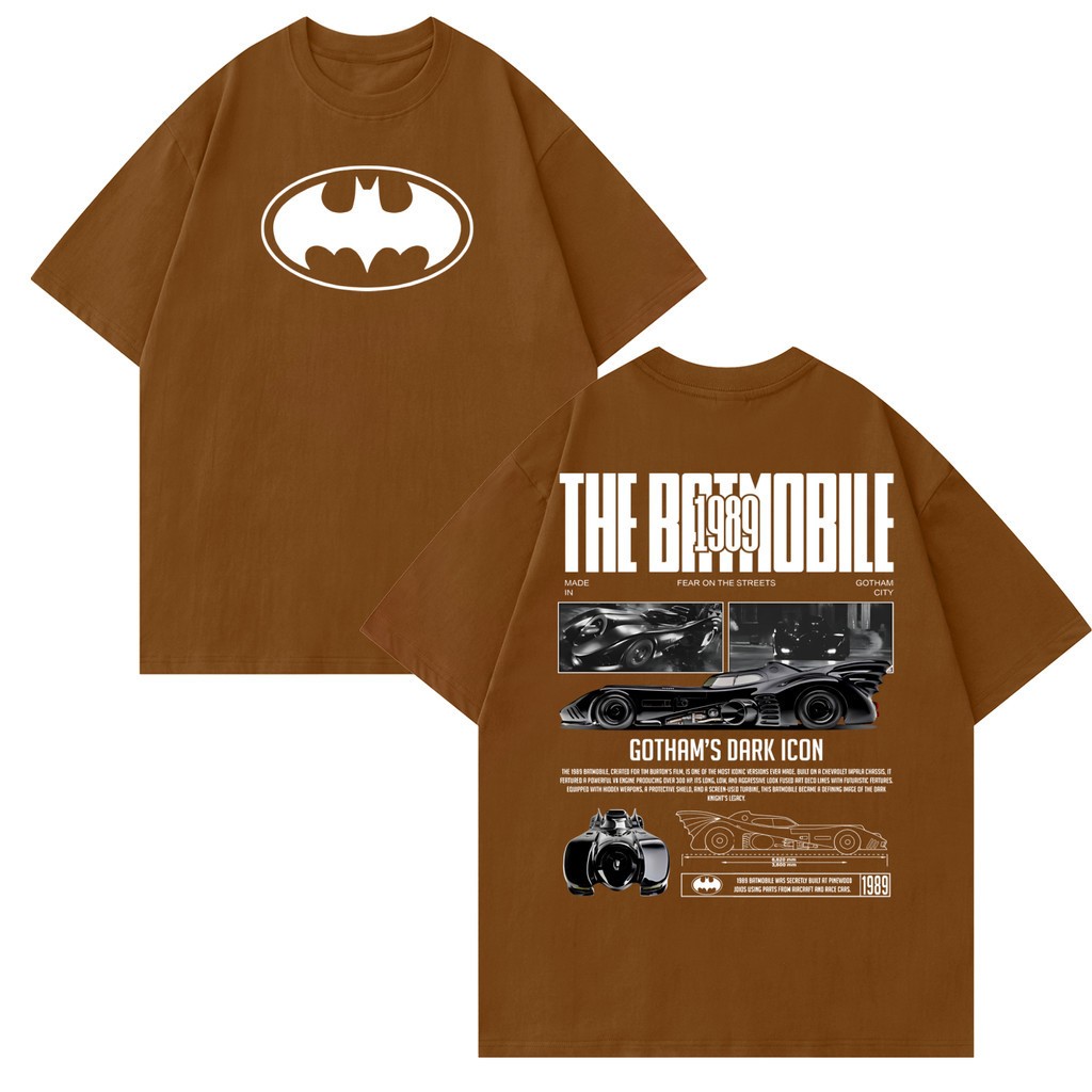 Camisa Camiseta Blusa Oversized Batmovel Batman DC 100% Algodão