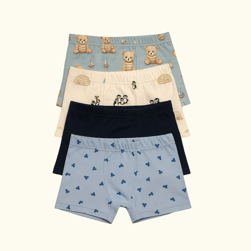 cueca box infantil algodão kit 5 unidades em Oferta na Shopee