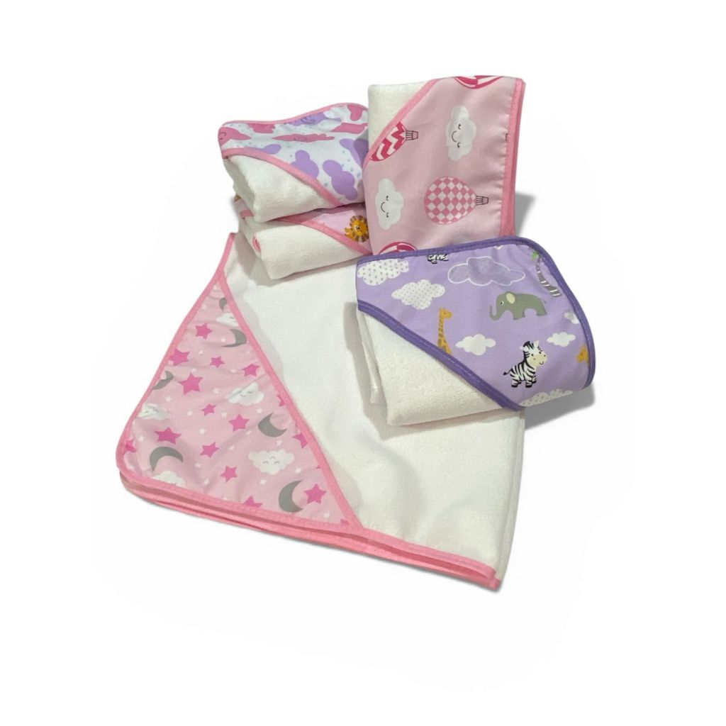 TOALHA COM CAPUZ ESTAMPADA PARA MENINA E MENINO SOFT MACIA em Oferta na Shopee