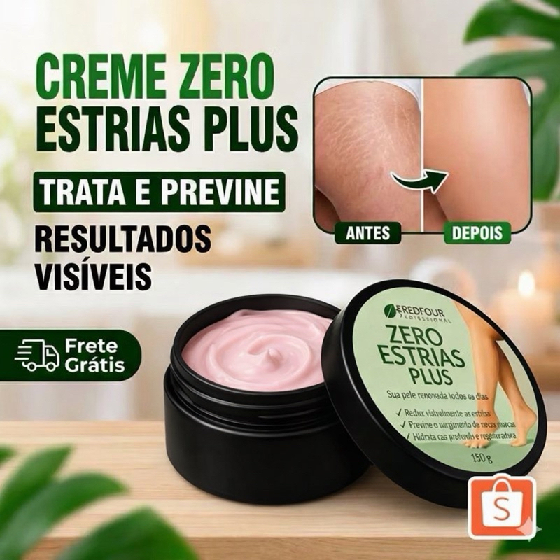 Creme Zero Estrias Plus Removedor Anti Estrias Trata E Previne 150g - RedFour em Oferta na Shopee