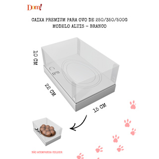 20 un Caixa Ovo De Colher Altis / Páscoa 250g /350g /5 00g Kraft Ou Branco em Oferta na Shopee