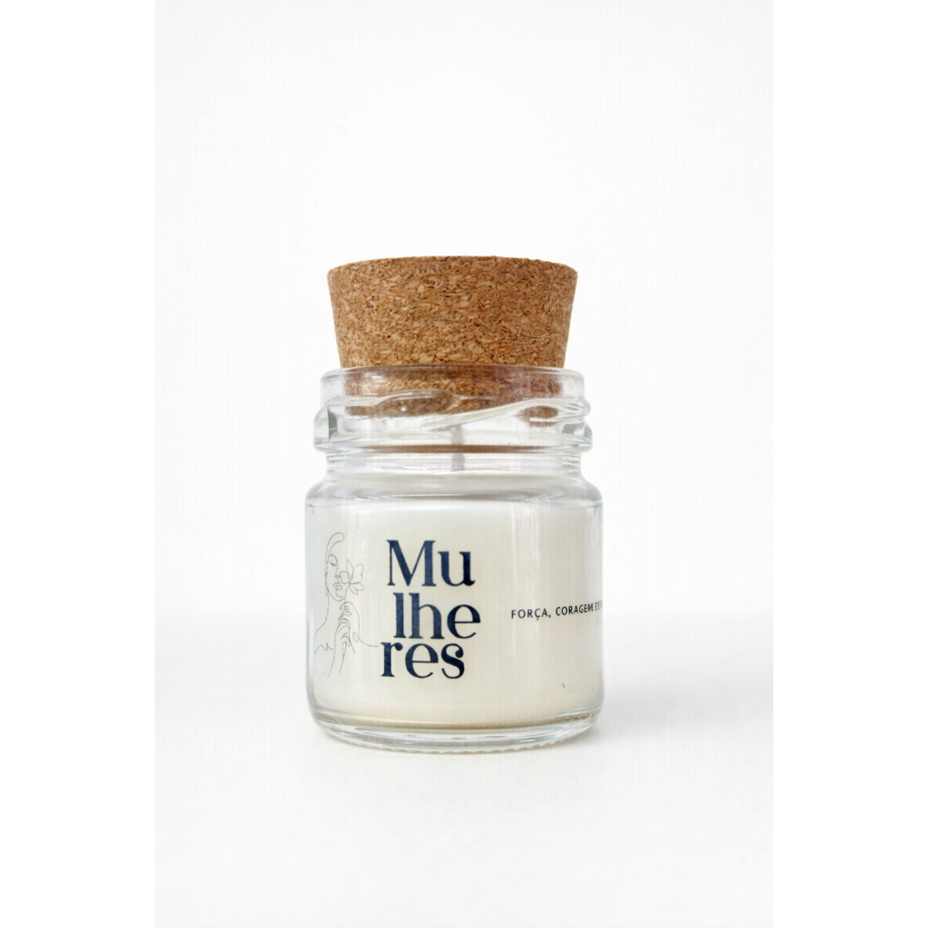 Vela Aromática Lembrancinha Dia da Mulher | Brinde Corporativo Feminino | Vela Perfumada em Vidro com Rolha | Presente P — R$ 39,99 em Shopee, 60% OFF