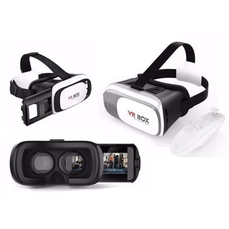 Óculos 3D Realidade Virtual VR Box com Controle