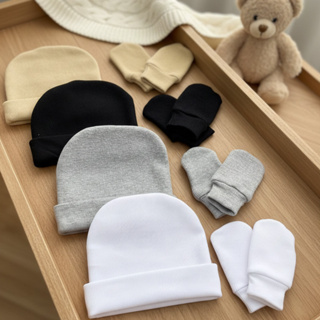 Kit 4 Touca de Bebê RN 4 Toucas + 4 Pares Luva RecémNascido Maternidade Enxoval Baby Algodão Premium em Oferta na Shopee