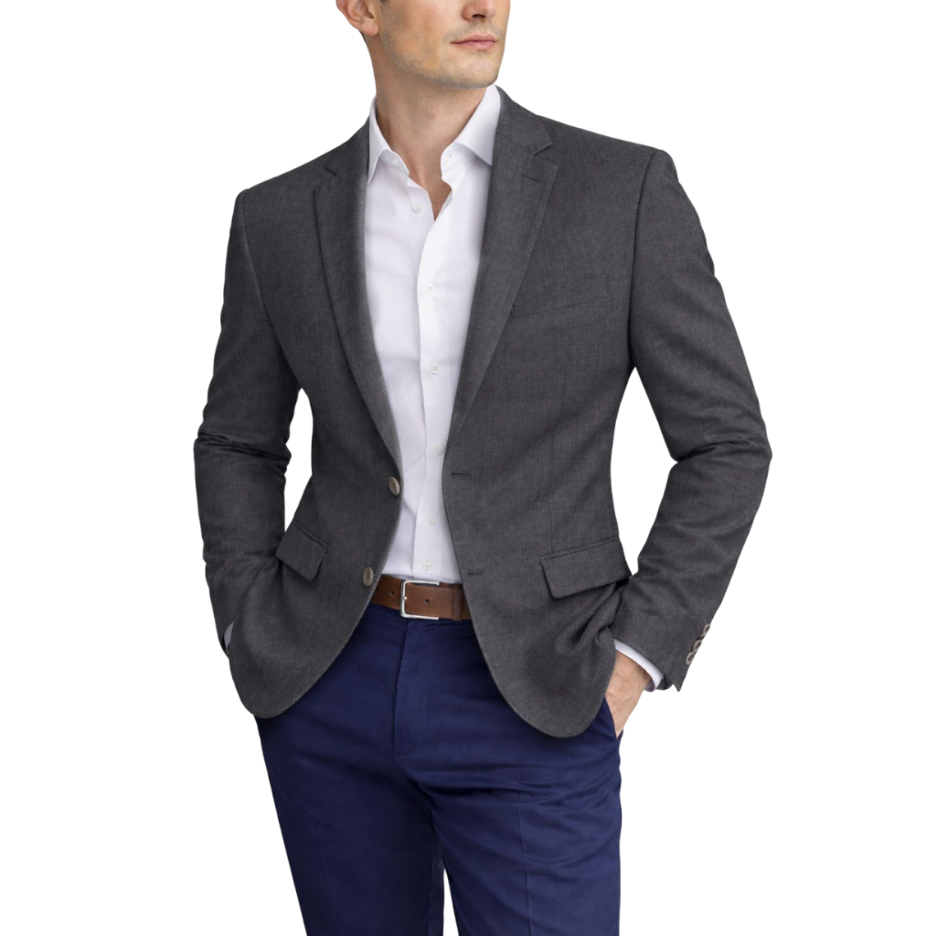 Blazer Slim Masculino 2 Botões Tecido Linho De Luxo