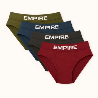Kit 4 Cueca SLIP em Microfibra Adulto com Forro 100% em Algodão | Cueca Tradicional