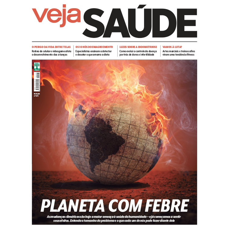 Revista Veja Saúde N° 475 - Janeiro 2022 - Editora Abril - Planeta Com Febre