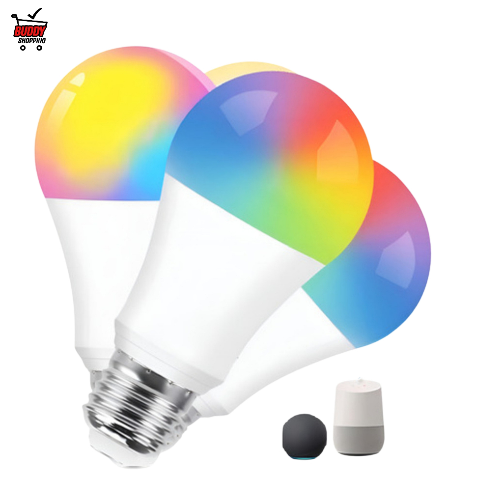 Lâmpada Inteligente 15W RGB Wi-Fi Alexa Google Home E27 em Oferta na Shopee