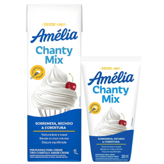 Chantilly Amélia Chanty Mix De 200ml e 1 Litro Ideal Para Sobremesa em Oferta na Shopee