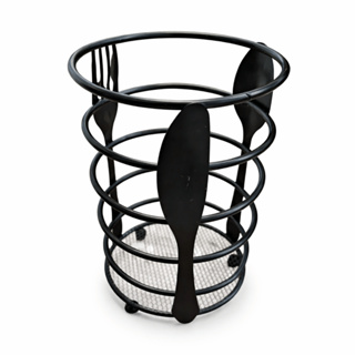 Porta Talheres Escorredor Preto Organização e Estilo em Oferta na Shopee