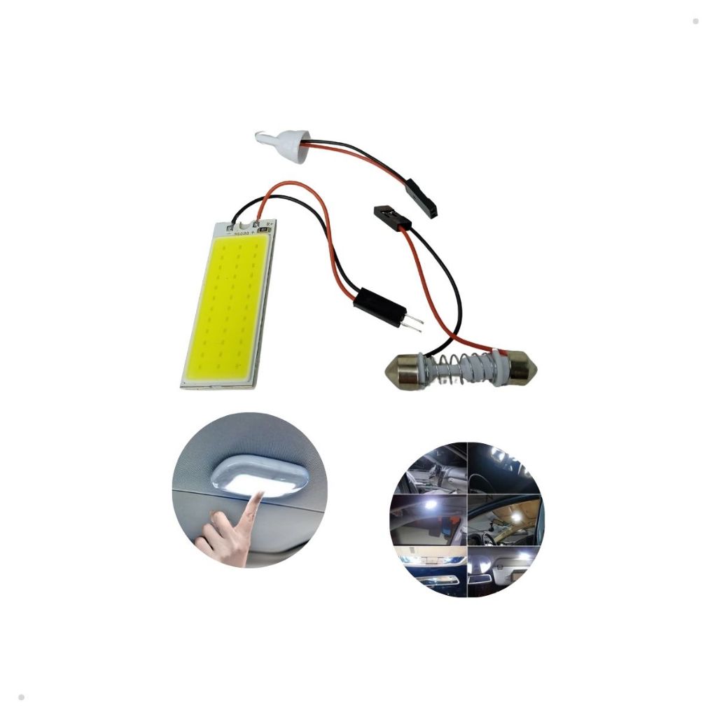 Led De Teto 50x20 Torpedo Universal 1014023 T10 Branco Branco-frio