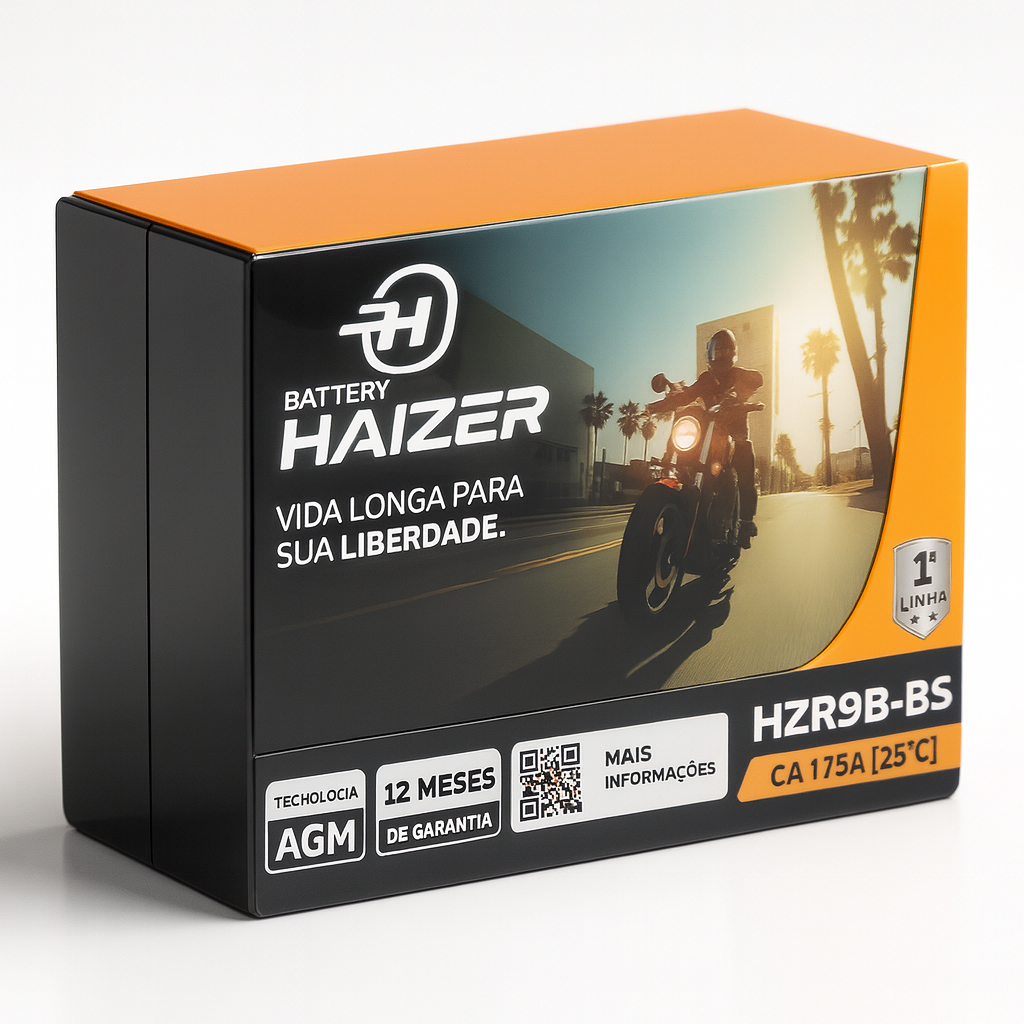 Bateria Moto Yamaha Xt 660 R / Z / Tenere 8ah 12v Hzr9b-Bs Haizer