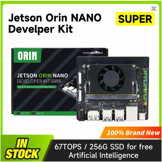 Orin Nano 8GB RAM Super Board(Official) 67Tops Development Board Kit for Embedded and Edge Systems >>> NO BRASL