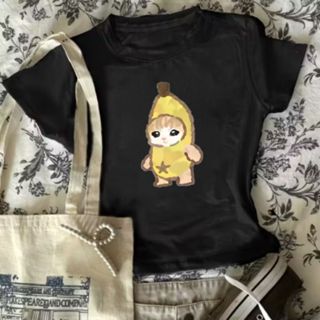 Cropped  Slim Blusinha Vintage Gatinho Meme Tecido De Algodão Fio 30.1 em Oferta na Shopee