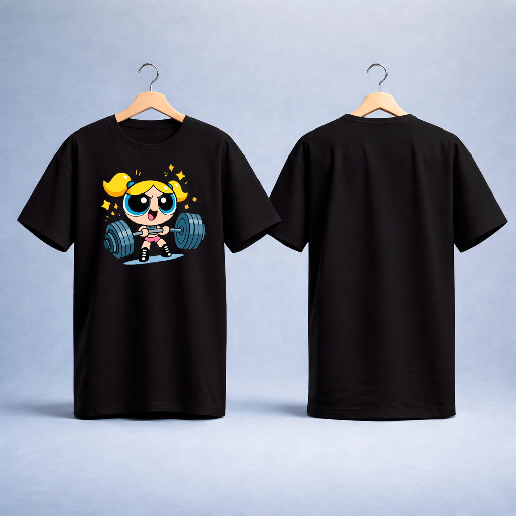 Camiseta Femininas Meninas Super Poderosa Academia Fitness Algodão Lindinha Conforto Envio Rapido em Oferta na Shopee