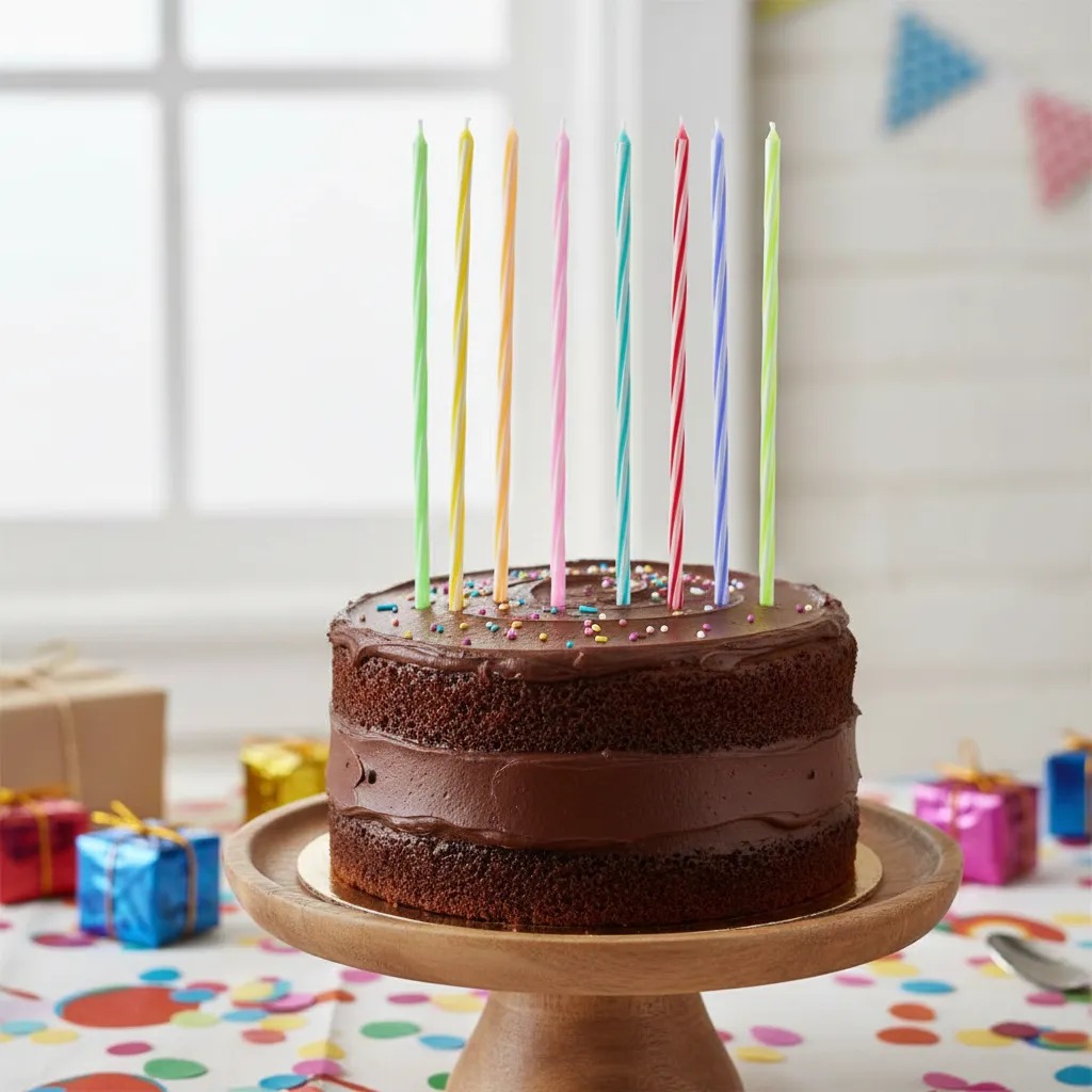 Vela de Aniversario Palito Torcida Espiral Colorida Listrada 15 cm 8 Unidades Silver Festas em Oferta na Shopee