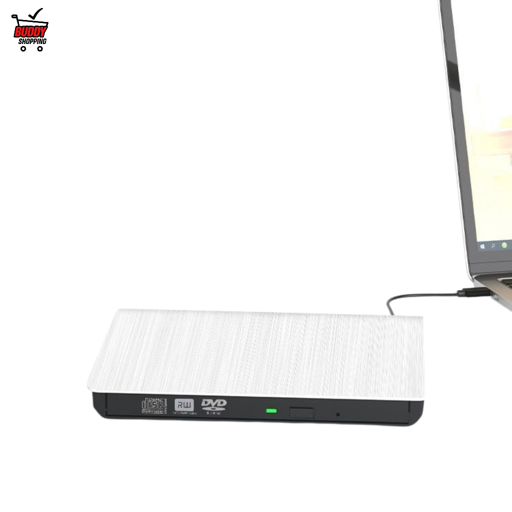 LEITOR DE DVD SLIM PORTÁTIL | USB 3.0 + Type-C Gravador CD/DVD RW em Oferta na Shopee