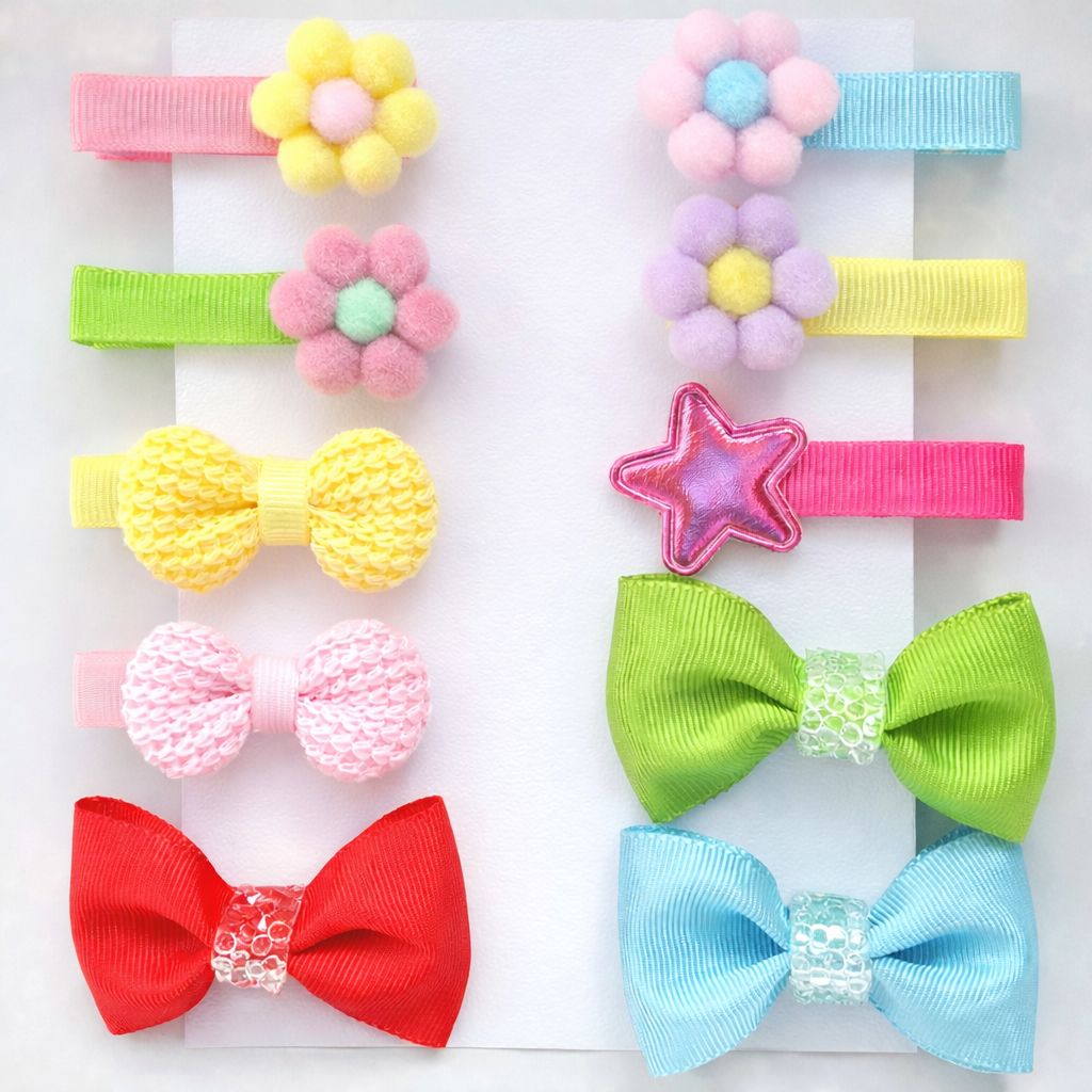 Laços Lacinho De Presilha Para Bebê Menina Infantil Kit 10 unidades