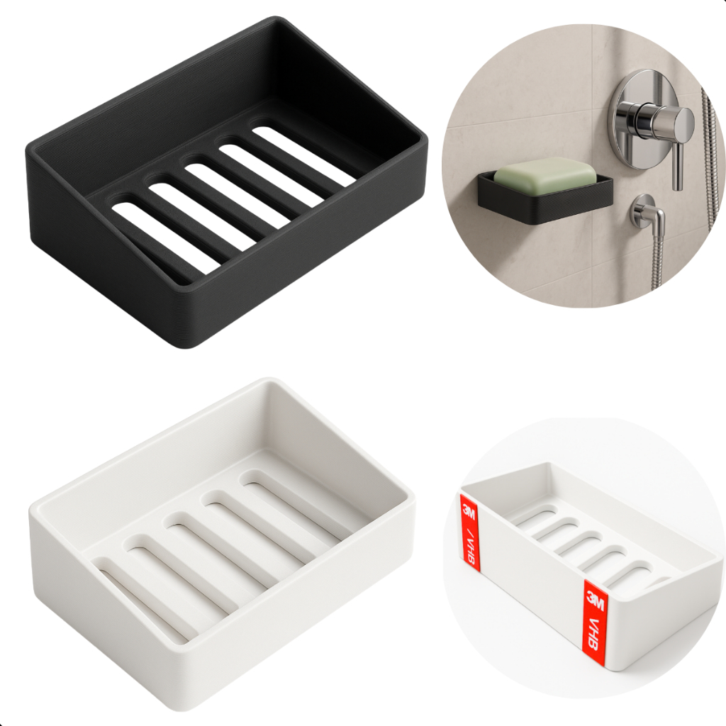 Suporte Porta Sabonete Sabão Barra Saboneteira Parede Banheiro Lavabo WC Pia Box Fita Dupla Face em Oferta na Shopee