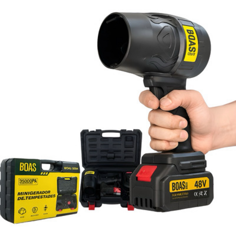 Soprador portátil 48V 300W 35.000Pa Turbo Sem fio Alta Potência BOAS-8801