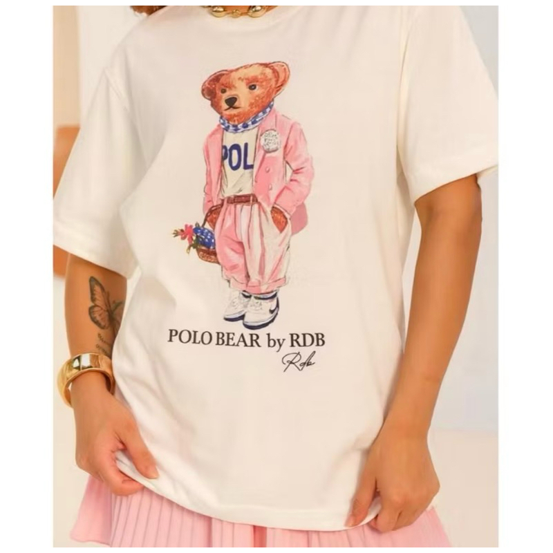 Camiseta Feminina Estampa Polo Bear Conforto e Estilo Casual