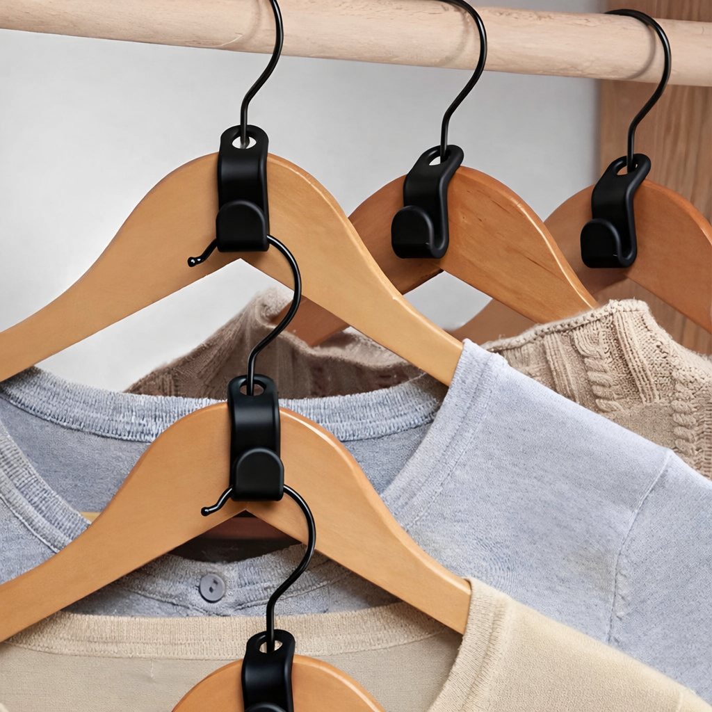 Otimizador de espaço | Kit de organização de 10 a 50 Ganchos Extensores de Cabides - Cabide Mágico - Suporte para roupas
