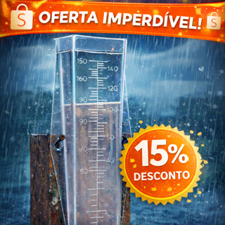 Pluviômetro Medidor de Chuva 150mm – Controle Preciso da Precipitação em Oferta na Shopee