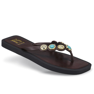 Chinelo Feminino Rasteirinha Aplique Pedraria Confortável 100-001 em Oferta na Shopee