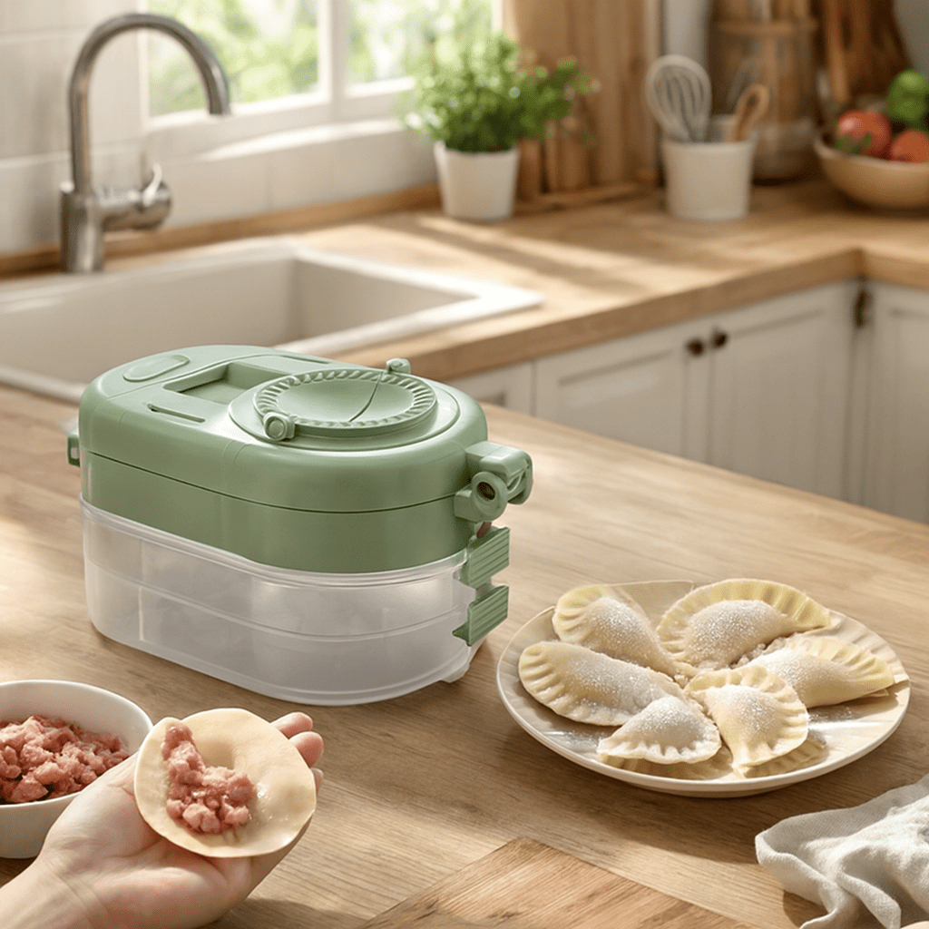 Máquina Multifuncional para Fazer Pastel Forma Manual para Prensar Massa de Guioza Molde Forma Para Pastel 2 Em 1
