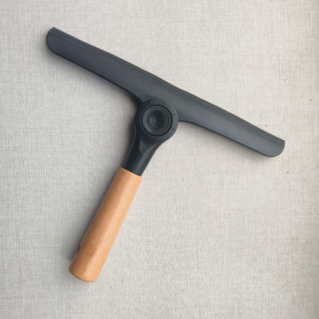 Rodo De Pia Limpa Vidro Articulável Com Cabo De Bambu em Oferta na Shopee