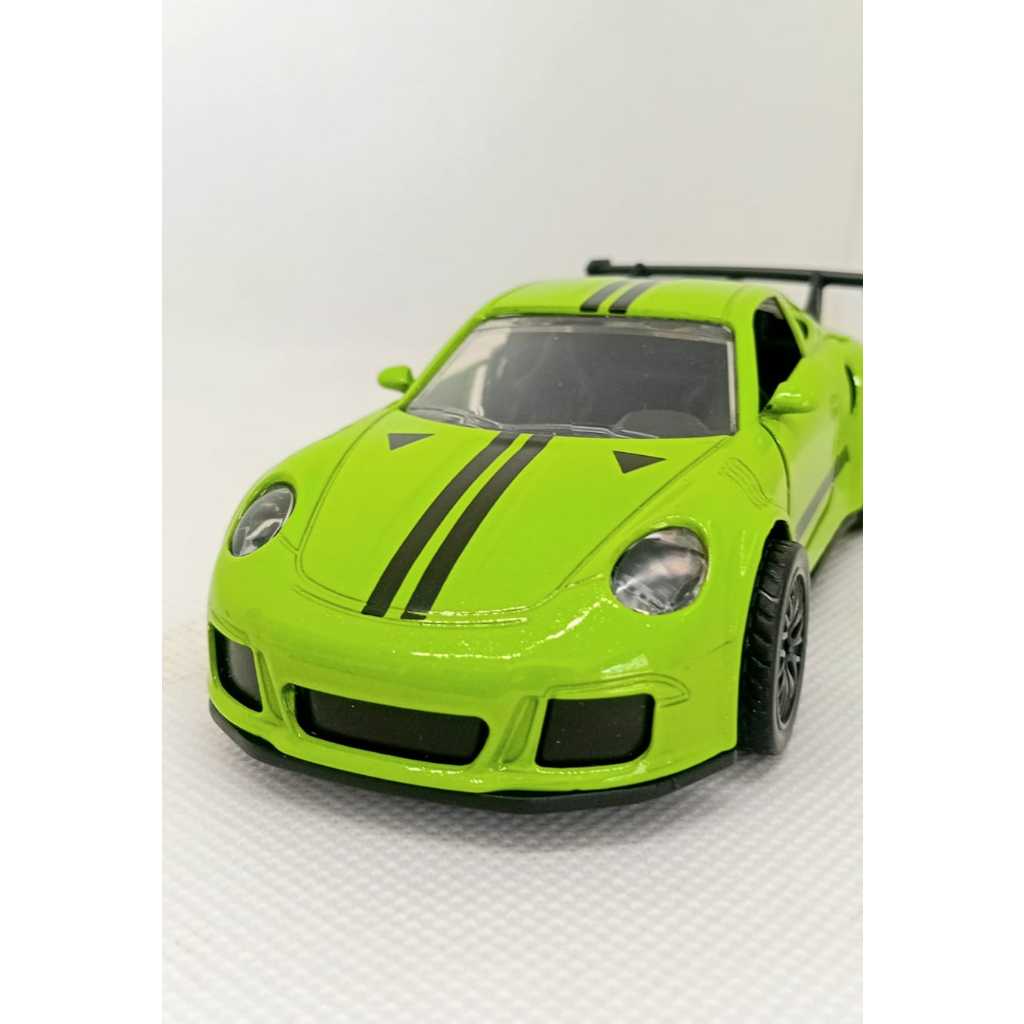 Miniatura Carrinho Metal Escala 1/36 Porsche 911 GT2 Abre As Portas