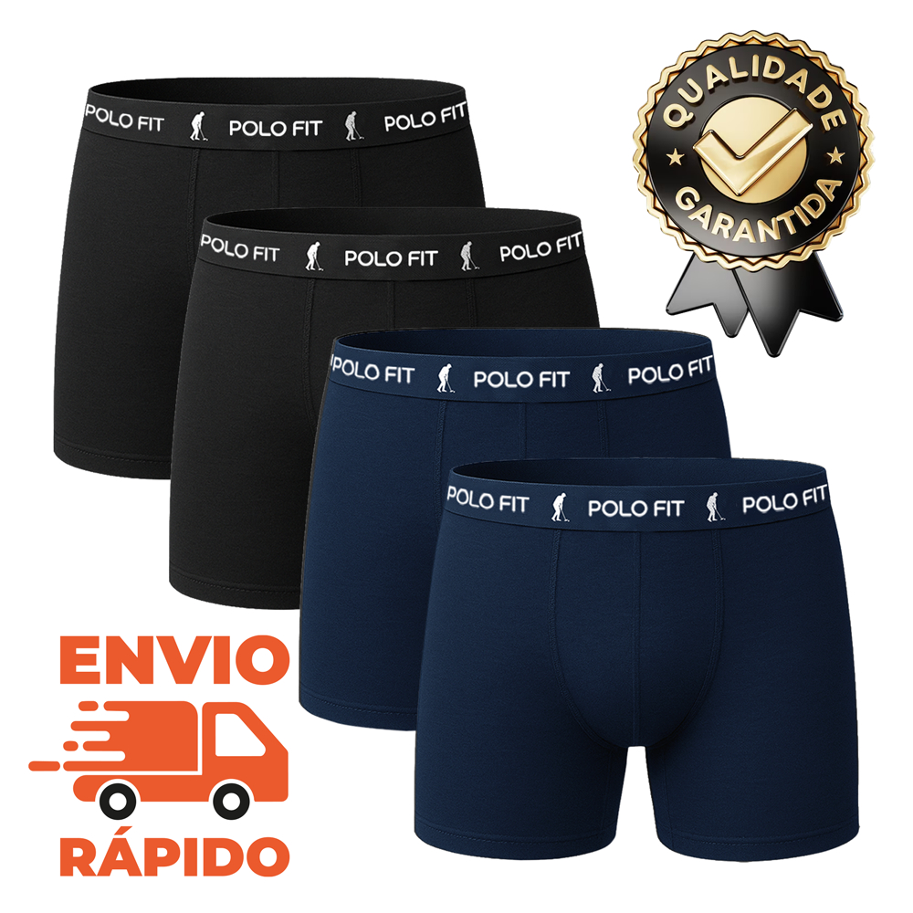 Kit 4 Cuecas Boxer Box Algodão Adulto Cotton Premium Masculino Cueca Promoção em Oferta na Shopee