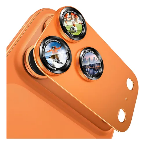 Armadura de Metal lente filme fosco câmera adequada para iPhone 17/17 ari/17 pro/17 pro max película protetora de vidro em Oferta na Shopee